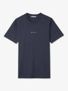 Classic Logo Print Cotton Short Sleeve T-Shirt Navy - MARNI - BALAAN 2