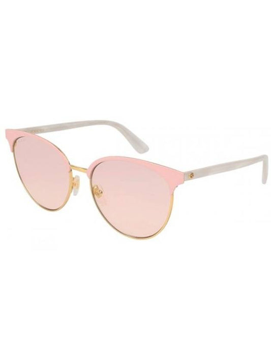 Eyewear Gold Frame Metal Sunglasses Pink - GUCCI - BALAAN 1