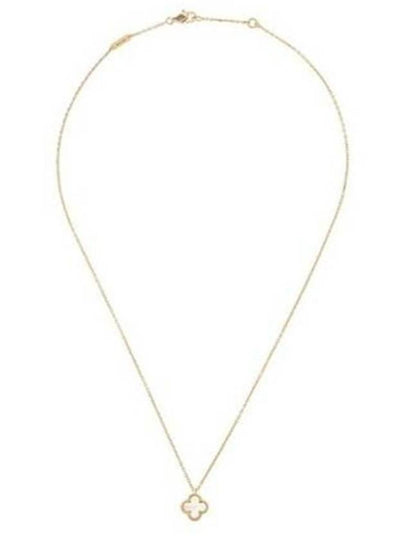 Sweet Alhambra Pendant Necklace Gold White - VANCLEEFARPELS - BALAAN 2