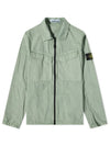 Wappen Patch Old Effect Zip-Up Jacket Green - STONE ISLAND - BALAAN 2