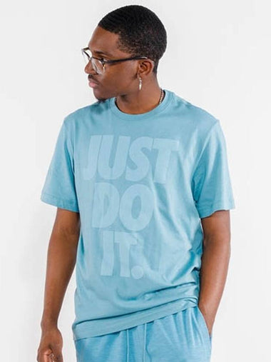 01DH0014424Just Do It Washed TshirtLight Blue - NIKE - BALAAN 1