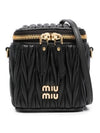 Materasse Nappa Leather Mini Pouch Bag Black - MIU MIU - BALAAN 1