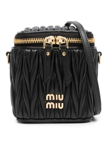 Materasse Nappa Leather Mini Bag Black - MIU MIU - BALAAN 1