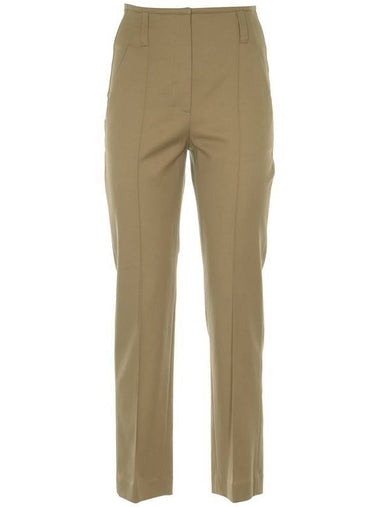 Stretch Cotton Straight Pants Beige - BRUNELLO CUCINELLI - BALAAN 1