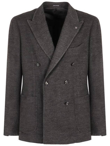 Tagliatore Double-Breasted Wool Blend Jacket - TAGLIATORE - BALAAN 1