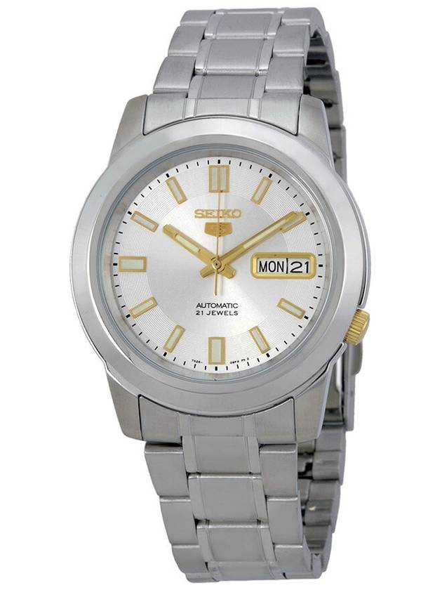 Seiko 5 Silver Stainless Steel Automatic Men's Watch SNKK09 - SEIKO - BALAAN 1