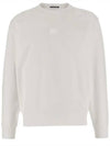 Stretch Fleece Crew Neck Sweatshirt White - CP COMPANY - BALAAN 2