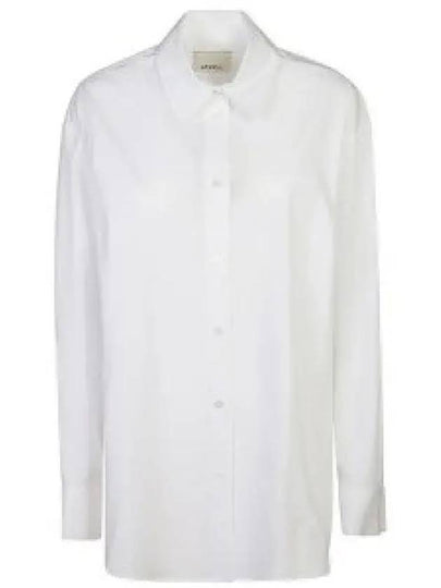 Fabrica Silk Long Sleeve Shirt White - ISABEL MARANT - BALAAN 2