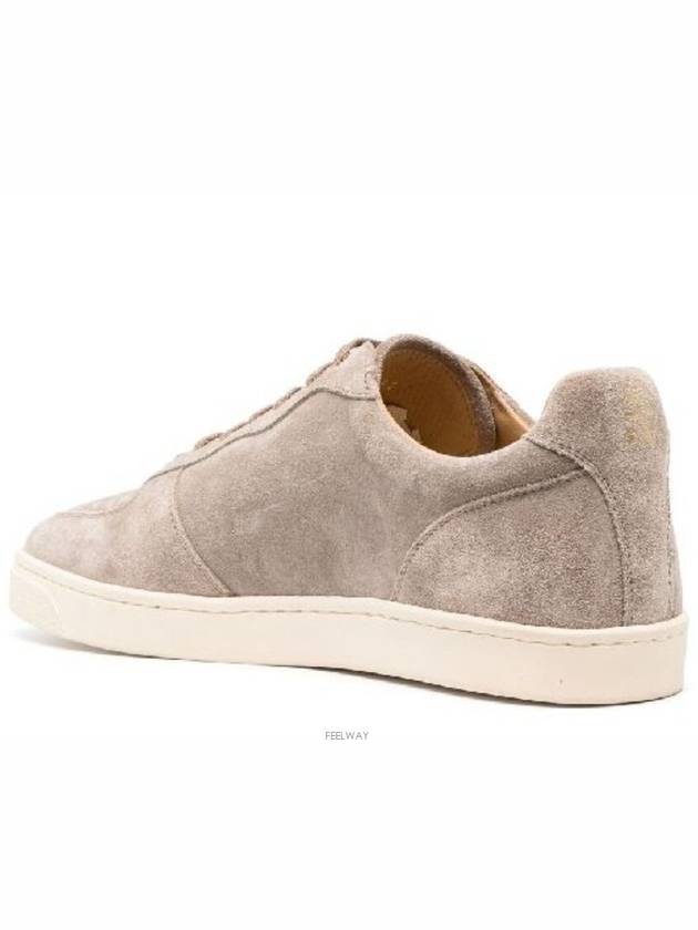 Suede Low Top Sneakers Beige - BRUNELLO CUCINELLI - BALAAN 5