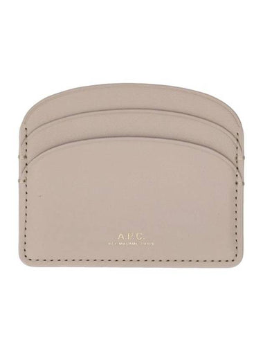 Demi Lune Card Wallet Light Beige - A.P.C. - BALAAN 1