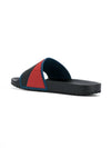 Men's Logo Slippers Blue - PRADA - BALAAN 5