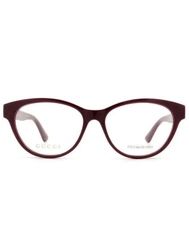 Eyewear Cat Eye Eyeglasses Burgundy - GUCCI - BALAAN.