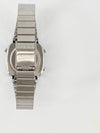 Vintage Square Women s Electronic Metal Watch Silver Black LA670WA1DF - CASIO - BALAAN 4