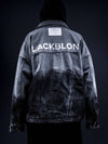 BBD Smoke Painted Custom Denim Jacket Dark Gray - BLACKBLOND - BALAAN 1