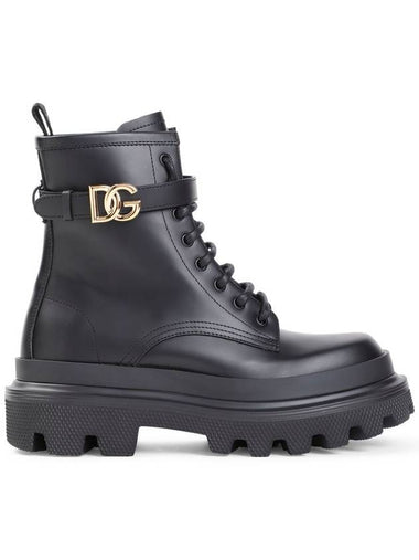 Dolce & Gabbana Logo Buckle Boots Shoes - DOLCE&GABBANA - BALAAN 1