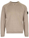 OLD Treatment Wappen Patch Crew Neck Sweatshirt Dove Grey - STONE ISLAND - BALAAN 1