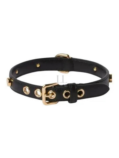 Leather Pet Collar Black - MIU MIU - BALAAN 2