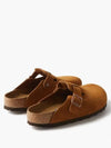 BOSTON Boston metal buckle suede backless slippers - BIRKENSTOCK - BALAAN 4