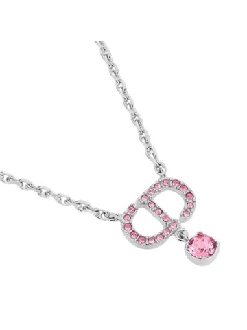 Petit CD Crystals Necklace Silver - DIOR - BALAAN 1