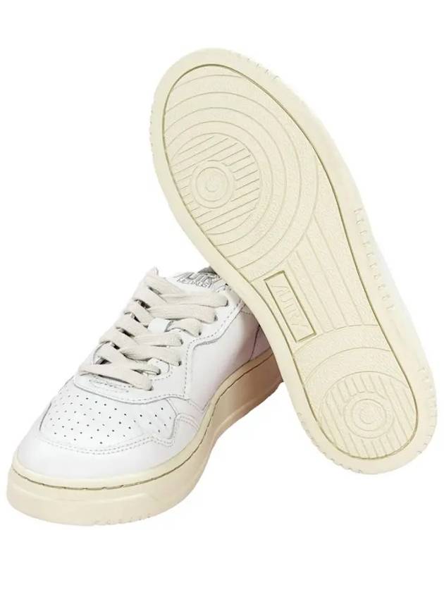 Medalist Goatskin Low Top Sneakers White - AUTRY - BALAAN 7