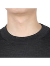 Back Stitch Crew Neck Wool Knit Top Charcoal - MAISON MARGIELA - BALAAN 6