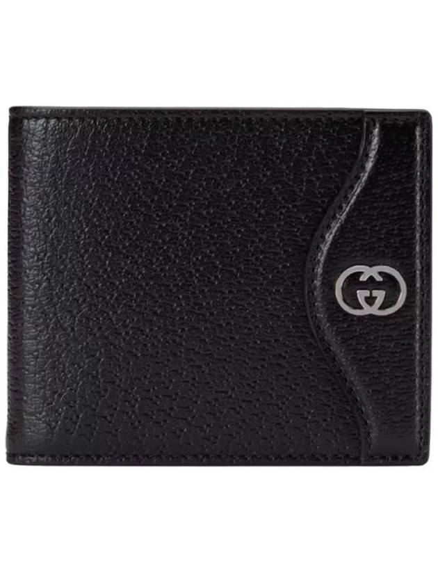 Men's Interlocking G Logo Leather Bicycle Wallet Black - GUCCI - BALAAN 3