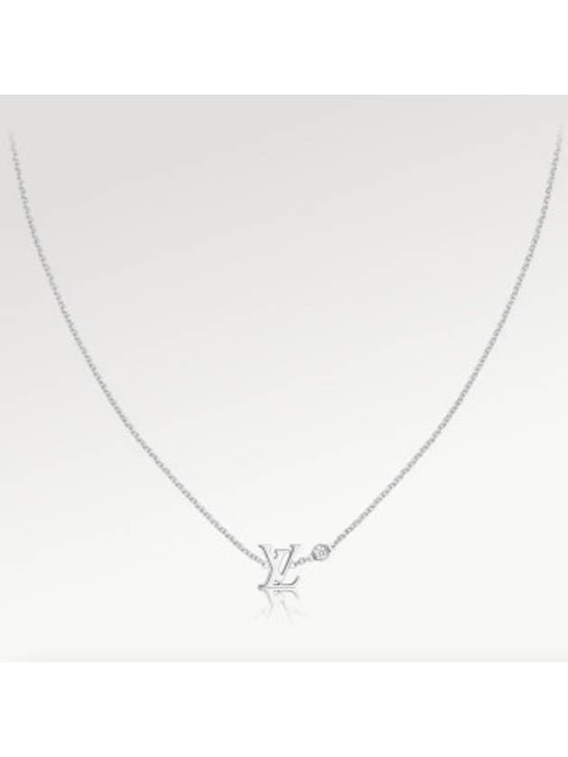 Idylle Blossom LV Necklace Silver - LOUIS VUITTON - BALAAN 3