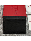 Signature V Logo Card Wallet Black - VALENTINO - BALAAN 5