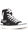 Women's Benkeenh Logo High Top Sneakers Black - ISABEL MARANT - BALAAN 3