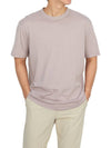 Manica Corta Cotton Short Sleeve T-Shirt Violet - TEN C - BALAAN 6