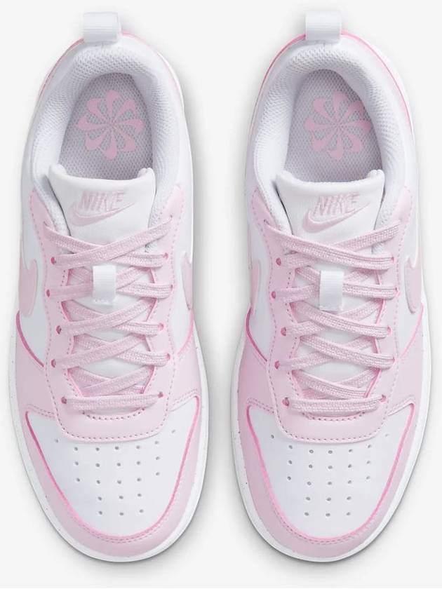 Court Borough Recraft Low Top Sneakers White Pink - NIKE - BALAAN 5