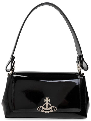 Hazel Medium Shoulder Bag Black - VIVIENNE WESTWOOD - BALAAN 1