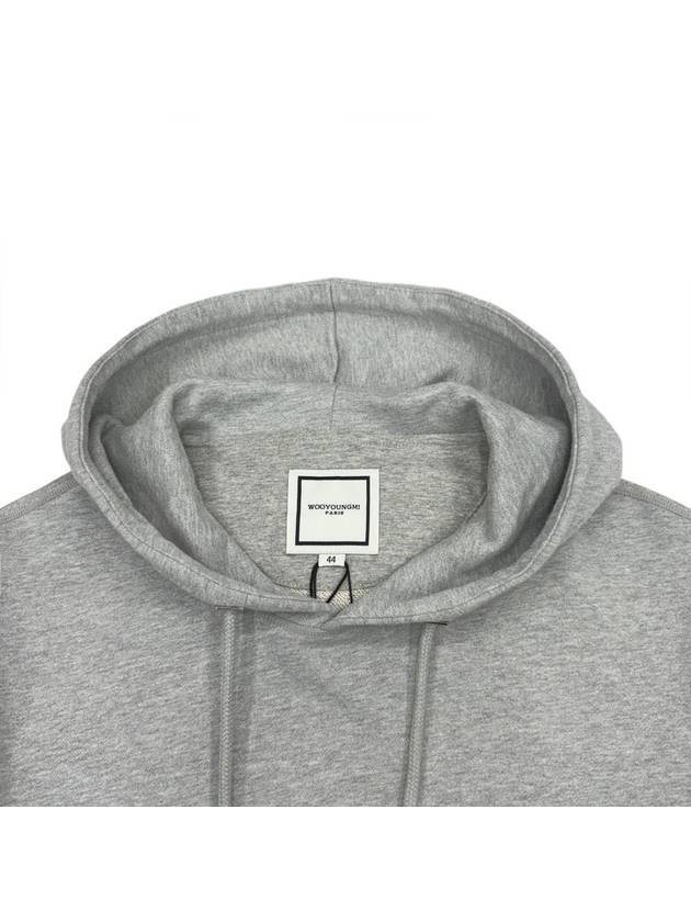 Back Logo Cotton Hoodie Grey - WOOYOUNGMI - BALAAN 5