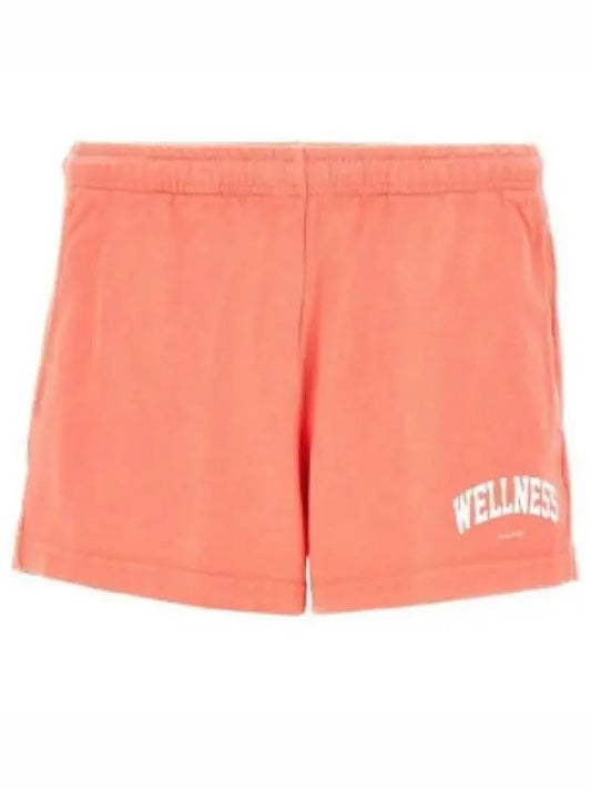 SALMON WHITE SH884 Wellness Club Shorts - SPORTY & RICH - BALAAN 1