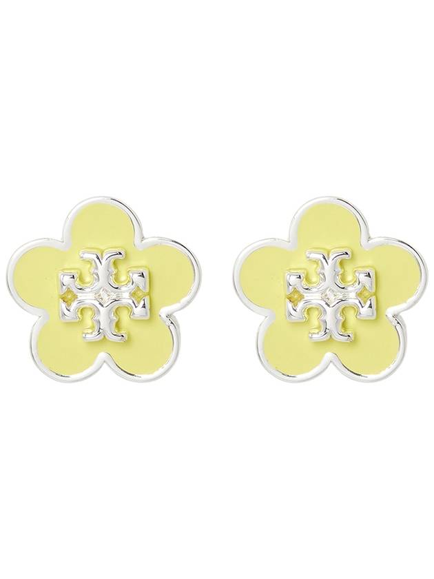 Kira Flower Stud Earrings Yellow - TORY BURCH - BALAAN 3