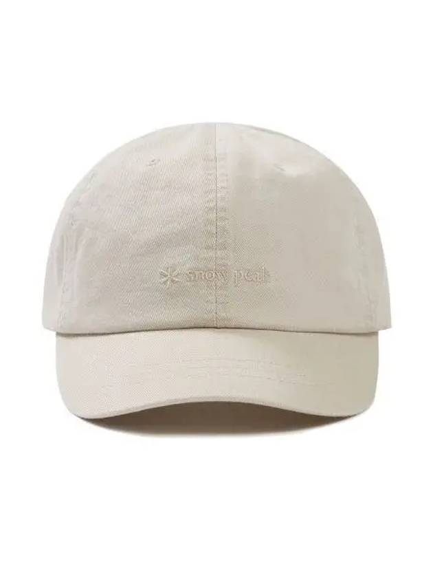 Cland Short Brim Ball Cap S24FUDBC31 Light Beige - SNOW PEAK - BALAAN 1