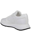 Prax 01 Re-Nylon Brushed Leather Low-Top Sneakers White - PRADA - BALAAN 4