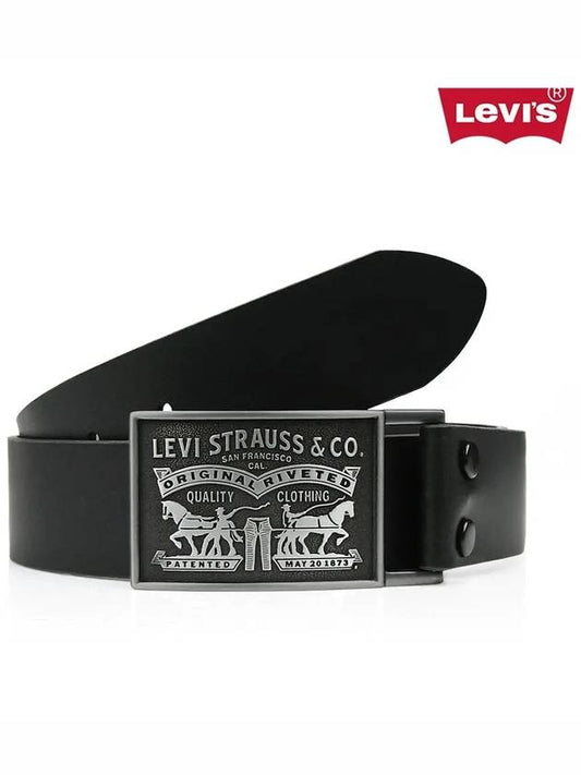 BL08 Black singlesided belt - LEVI'S - BALAAN 1