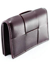 Intrecciato Flap Card Wallet Grape - BOTTEGA VENETA - BALAAN 4