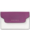 Saffiano Card Wallet Purple - MARNI - BALAAN 1