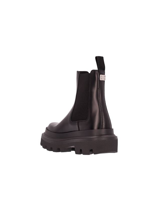 Men's Leather Chelsea Boots Black - DOLCE&GABBANA - BALAAN 4