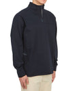 Metropolis Series Stretch Fleece Reverse Sweatshirt Navy - CP COMPANY - BALAAN 4