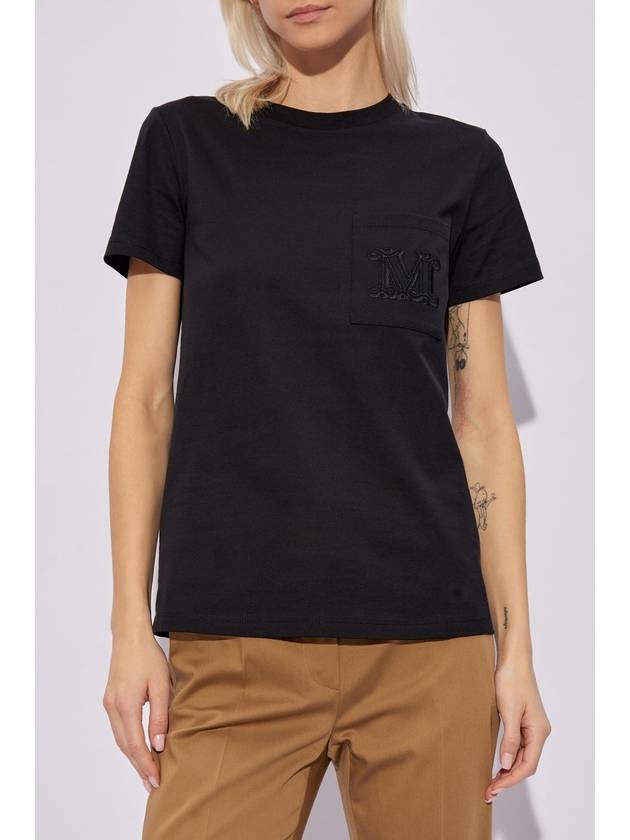 Max Mara ‘Papaia’ T-shirt, Women's, Black - MAX MARA - BALAAN 3