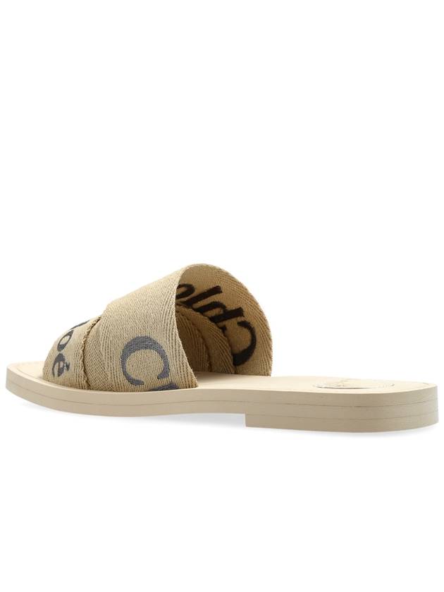 Chloé Slides With Logo, Women's, Beige - CHLOE - BALAAN 5