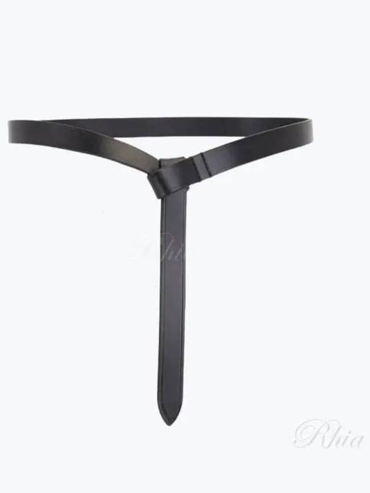 Kirka Leather Belt Black - ISABEL MARANT - BALAAN 2