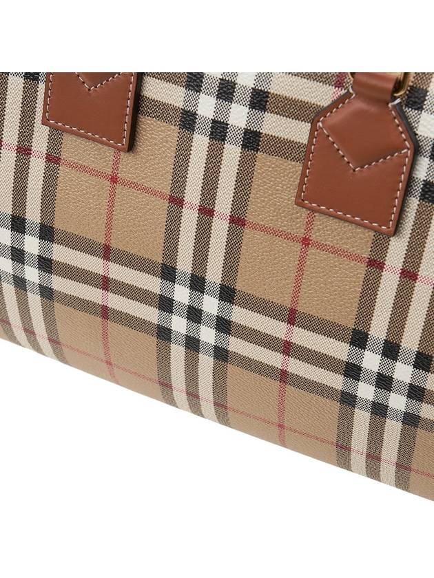 Medium Check Bowling Tote Bag Archive Beige Briar Brown - BURBERRY - BALAAN 7