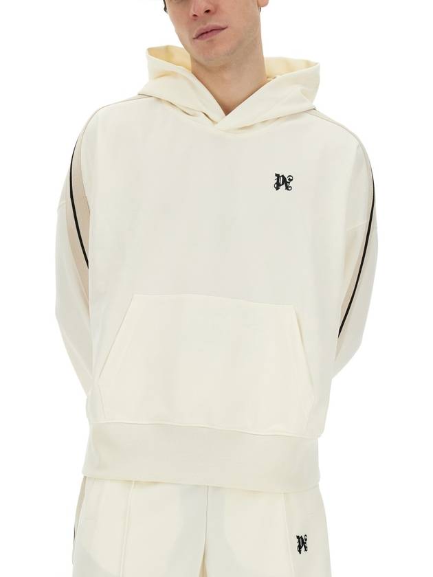 Hooded Sweatshirt PMBD043 R24FAB0010310 WHITE - PALM ANGELS - BALAAN 5