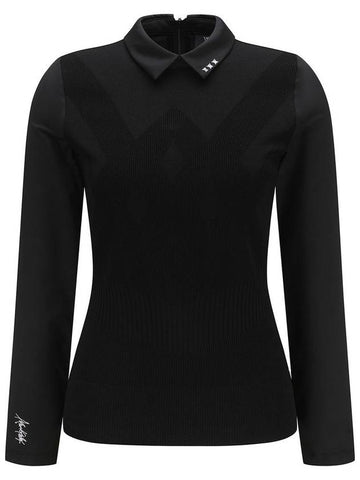 Official WOMEN SP HYBRID LONG T SHIRT BK - ANEWGOLF - BALAAN 1