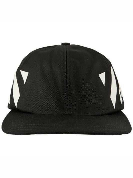 Diagonal Print Ball Cap Black - OFF WHITE - BALAAN 1