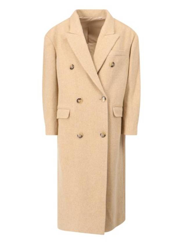 Lexana Wool Blend Double Coat Ecru - ISABEL MARANT ETOILE - BALAAN 1